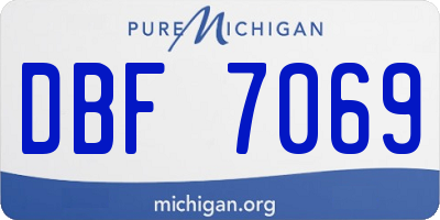 MI license plate DBF7069