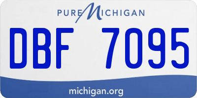MI license plate DBF7095