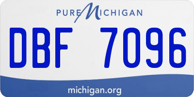 MI license plate DBF7096