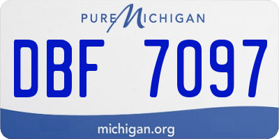 MI license plate DBF7097