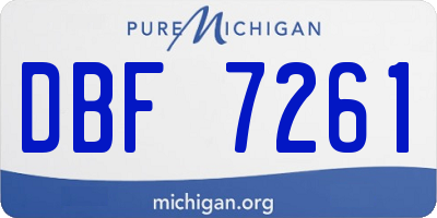 MI license plate DBF7261