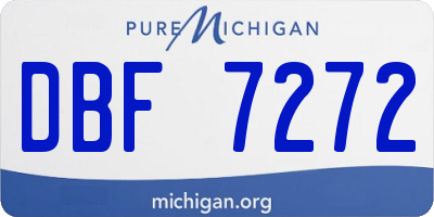 MI license plate DBF7272