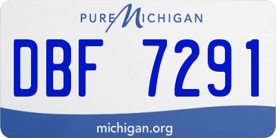MI license plate DBF7291