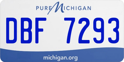 MI license plate DBF7293