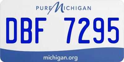 MI license plate DBF7295