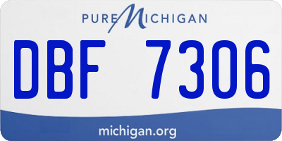 MI license plate DBF7306