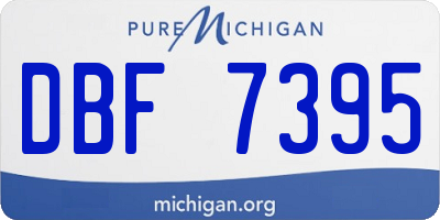 MI license plate DBF7395