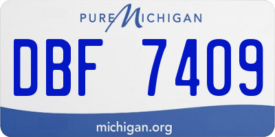 MI license plate DBF7409