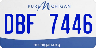 MI license plate DBF7446