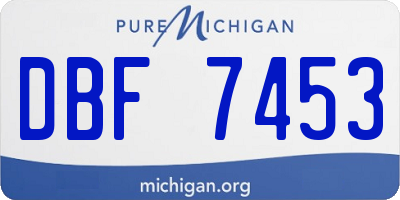MI license plate DBF7453