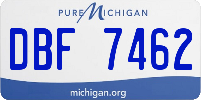 MI license plate DBF7462