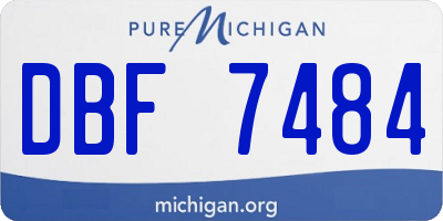 MI license plate DBF7484