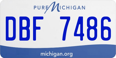 MI license plate DBF7486