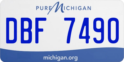 MI license plate DBF7490
