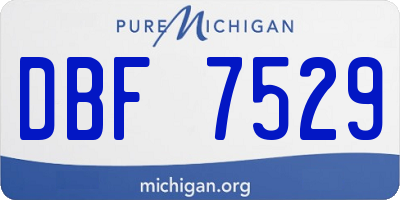 MI license plate DBF7529