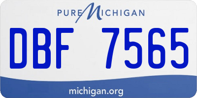 MI license plate DBF7565