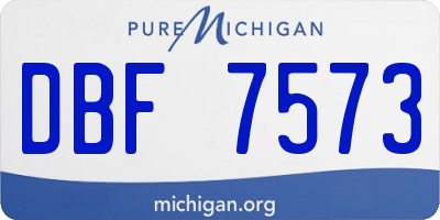 MI license plate DBF7573