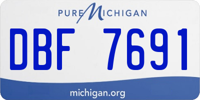 MI license plate DBF7691