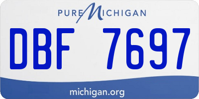 MI license plate DBF7697