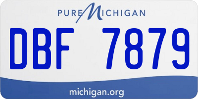 MI license plate DBF7879
