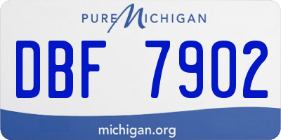 MI license plate DBF7902