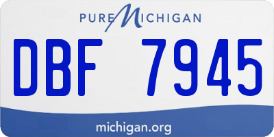 MI license plate DBF7945