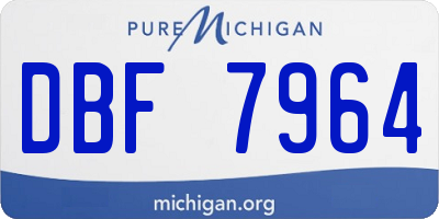 MI license plate DBF7964
