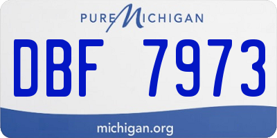 MI license plate DBF7973
