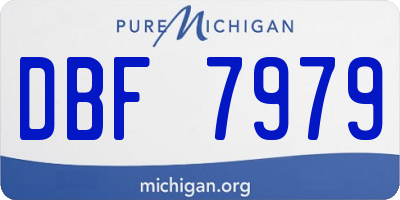 MI license plate DBF7979