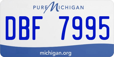 MI license plate DBF7995