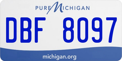 MI license plate DBF8097