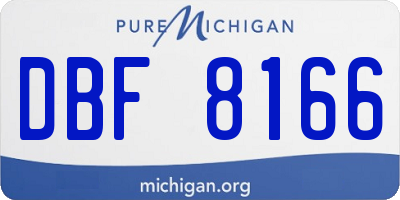 MI license plate DBF8166