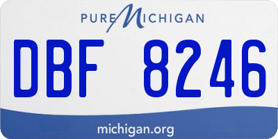 MI license plate DBF8246