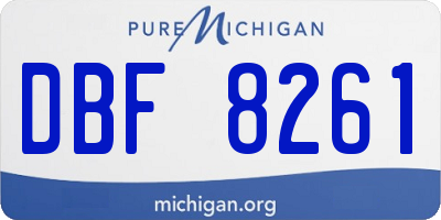 MI license plate DBF8261