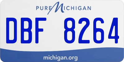 MI license plate DBF8264