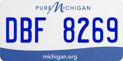 MI license plate DBF8269