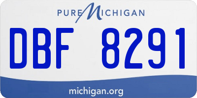 MI license plate DBF8291