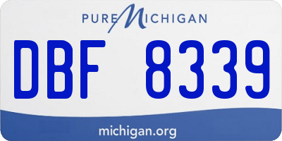 MI license plate DBF8339