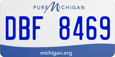 MI license plate DBF8469