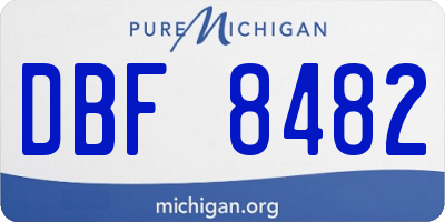 MI license plate DBF8482