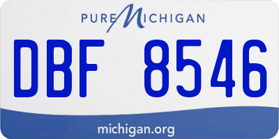 MI license plate DBF8546