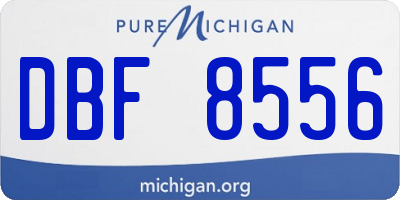 MI license plate DBF8556
