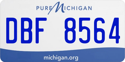 MI license plate DBF8564