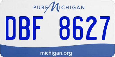 MI license plate DBF8627