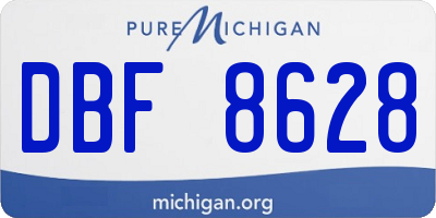 MI license plate DBF8628