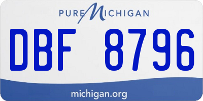 MI license plate DBF8796