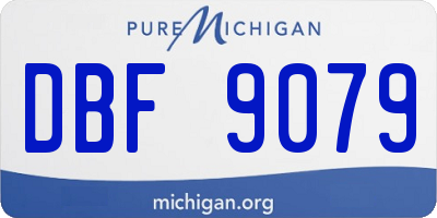 MI license plate DBF9079