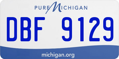 MI license plate DBF9129