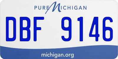 MI license plate DBF9146