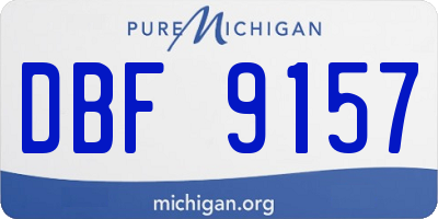 MI license plate DBF9157